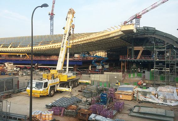 Paris, France, construction work for the massive Forum des Halles shopping mall. Picture: Jmex via Wikimedia Commons.
