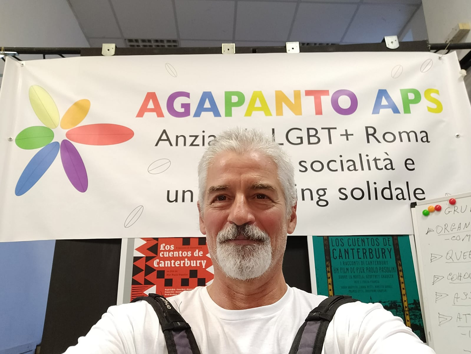 Nicola Di Pietro, researcher-activist Agapanto APS Elderly LGBT+, Rome. Photo by the Author.